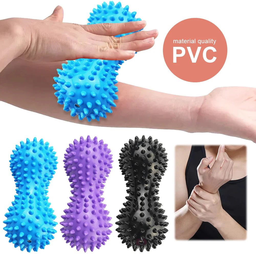 Peanut Massage Spiky Ball Spiky Massage Ball Peanut Massage Roller Trigger Point Hedgehog Ball for Hand/Foot Massage
