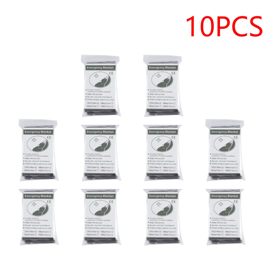 30-1PCS Emergency Rescue Blanket Outdoor Survive First Aid survival blanket Military Rescue Kit Rescue Foil Thermal Blanket ﻿