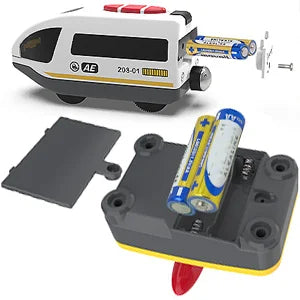 Remote Control Train with Magnetic Connection, Battery Operated Train for Toddlers, Compatible with Thomas, Brio, Chuggington