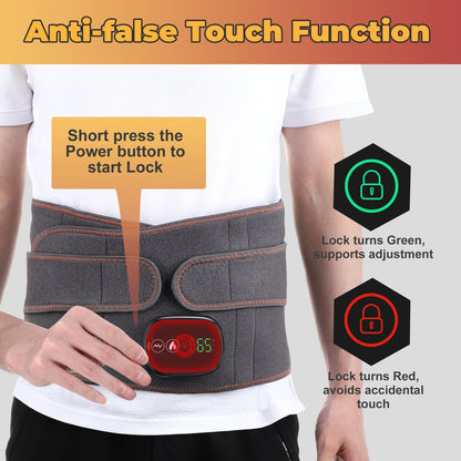 Heating Waist Massager Belts Vibration Inflatable Heated Pads Back Protector Waist Massage Relax Warmer