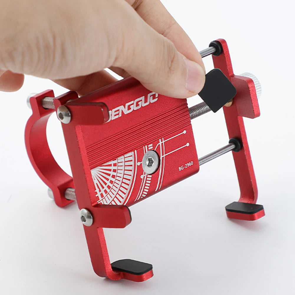 Bicycle Phone Reliable Mount One-Hand Operation Bike Phone Stand Shockproof MTB Phone Mount Stand for 50-95mm Width Mobile Phone