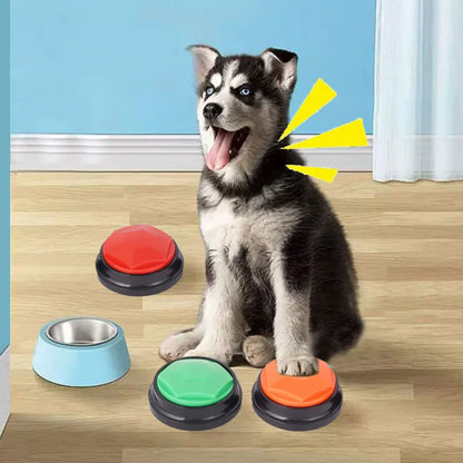 Dog Training Buttons Recordable Pet Interactive Toys Portable Pet Speech Buttons for Pet Communication