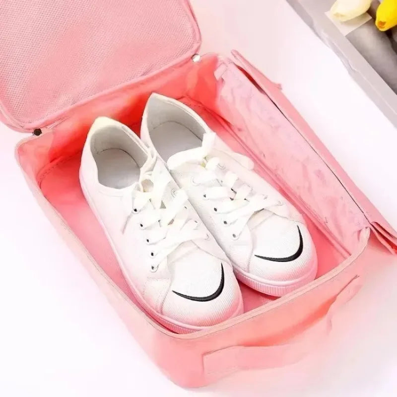 Dustproof Oxford Portable Folding Shoes Storage Bag Travel Tote Zipper Pouch Waterproof Organizer Pouch Shoe Storage Bags