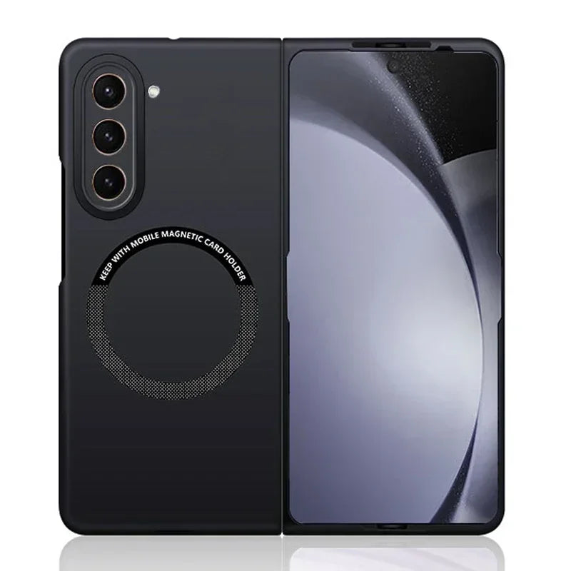 Ultra Thin Skin Feel Case for Samsung Galaxy Z Fold 3 4 5 6 7 Fold5 for Magsafe Magnetic Wireless Charging Fold6 Fold4 Cover