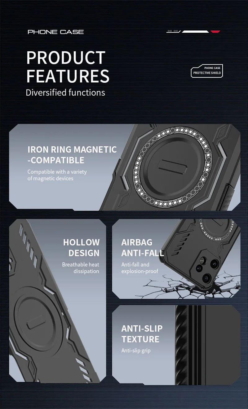 Lens Protection Heat Dissipation Case For Nothing CMF Phone 2 Pro Cover Magnetic Wireless Charging Shell Fundas Coque