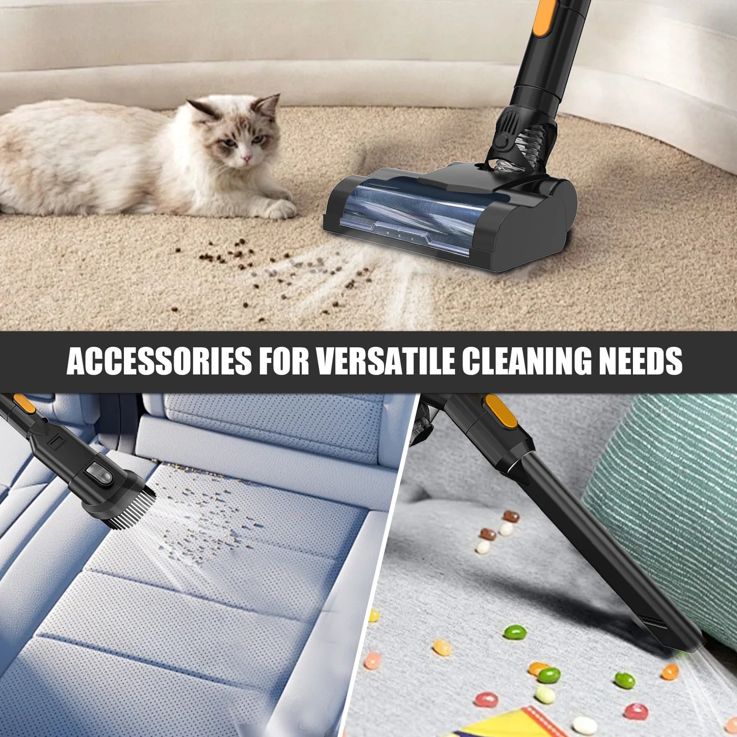 2x Battery Vacuum Cleaner Replace for De-Walt 18V Battery XR Cordless Handheld Stick Floor Car Clean 3 IN1 with Charger