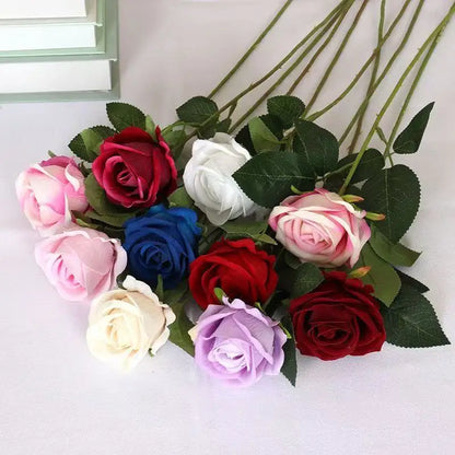 1/5/10/20pcs Roses Artificial Flowers Rose Flower Branch Artificial Red Roses Realistic Fake Rose for Wedding Home Decor