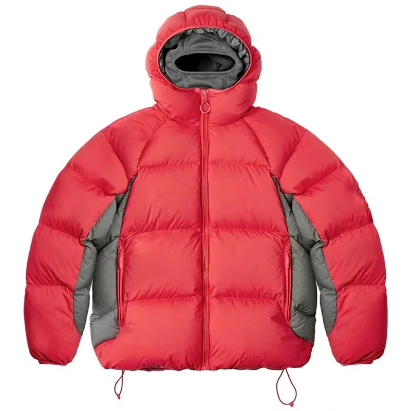 Cotton Clothing Autumn Winter Casual Sports Waterproof Cotton Jacket Hooded Windproof Warm Jacket Men's Women's Cotton Clothing