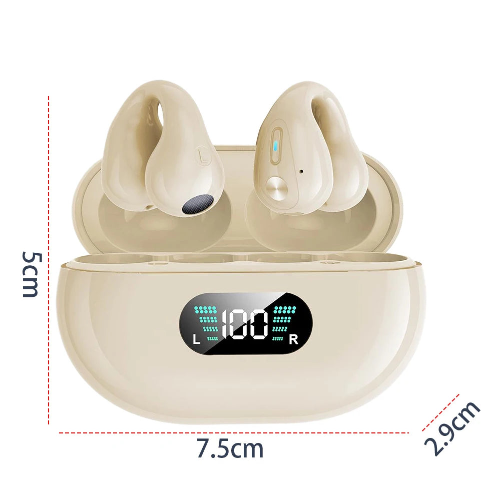 YYK-Q71 Q80 Wireless Bluetooth Translation Earbuds LED Digital Display Type-C Charging Translators Headphone For Travel Business