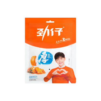 Jinzai, Dried Tofu - Soy Sauce Flavor, Pack of 3, 108g/bag