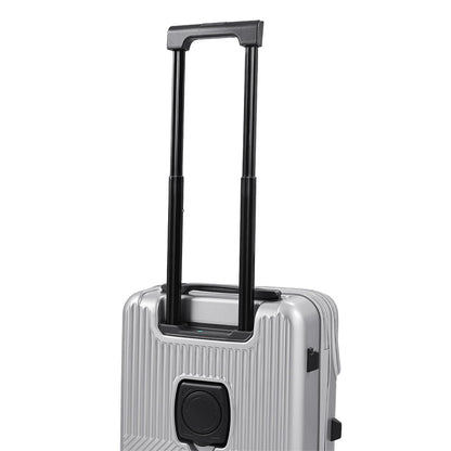 【Sheonly】20 Inch Front Opening Suitcase with TSA Lock and USB Charging Port