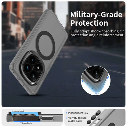 Magnetic Wireless Charging Case For Redmi Note 14 Pro 5G Note 14 Pro+ Plus Cover Candy Colors Transparent Back Shell Coque