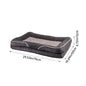 Voltsify Anti-Slip Orthopedic Pet Bed with Removable Zipper Cover, Elevated Pillow Support, High-Density Sponge & EPE Foam
