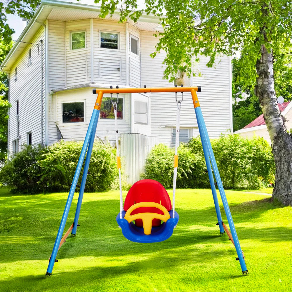 Voltsify Outdoor 3 in 1 Detachable Toddler Swing with Ropes