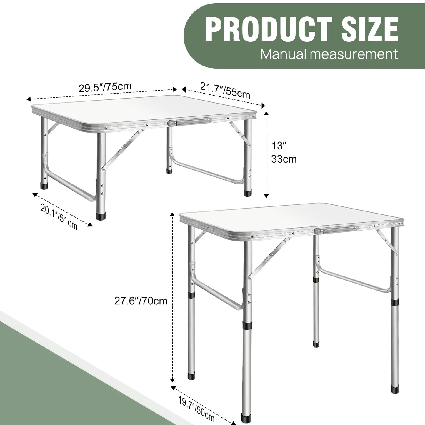 Folding Picnic Table Outdoor,Folding computer table for Homework Compact Handy Camping Table Garden Party BBQ,Multi-Purpose