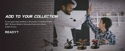 Robotime Rokr Rhinoceros Beetle Model Building Kits Mechanical 3D Puzzles Games Birthday Easy Assembly Mechanical Design Toys -