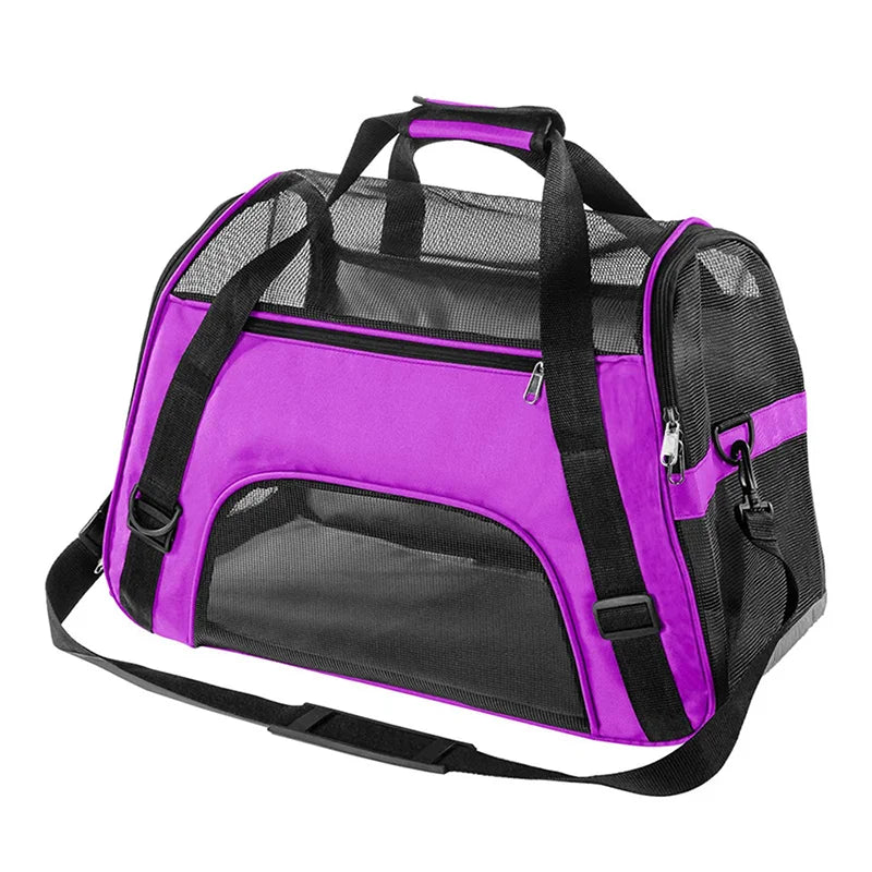 Cat Bags Portable Puppy Dog Carrier Bag Cats Handbag Mesh Breathable Foldable Travel Pet Bag Pet Carrying Supplies