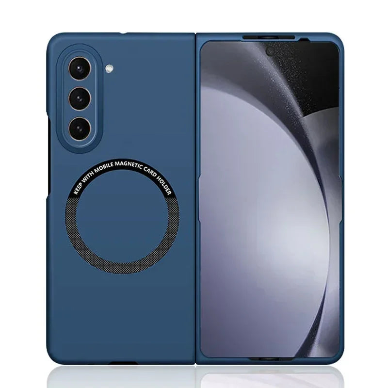 Ultra Thin Skin Feel Case for Samsung Galaxy Z Fold 3 4 5 6 7 Fold5 for Magsafe Magnetic Wireless Charging Fold6 Fold4 Cover