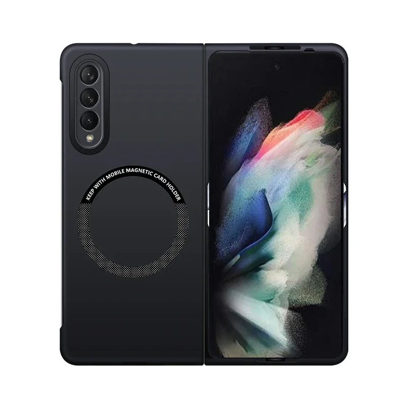 Ultra Thin Skin Feel Case for Samsung Galaxy Z Fold 3 4 5 6 7 Fold5 for Magsafe Magnetic Wireless Charging Fold6 Fold4 Cover