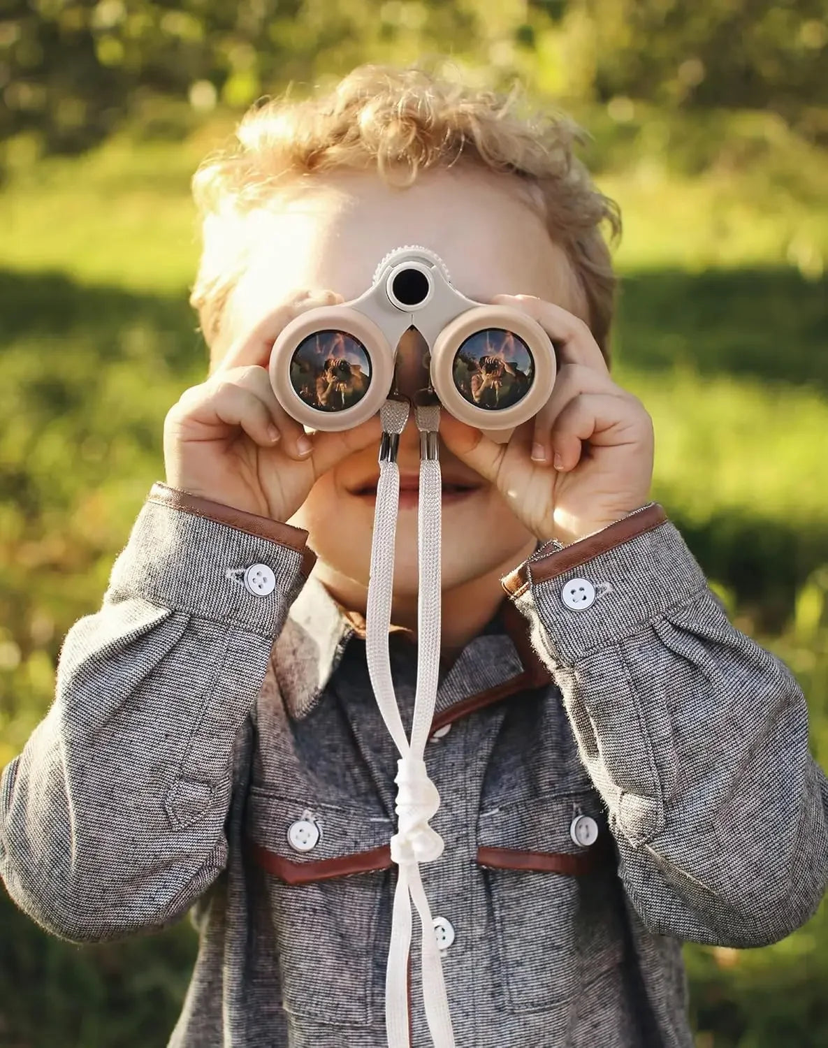 Robud Upgraded Kids Explorer Kit with Costume Kit Green Outdoor Exploration Set for Camping Montessroi Toy for Kids WRP30