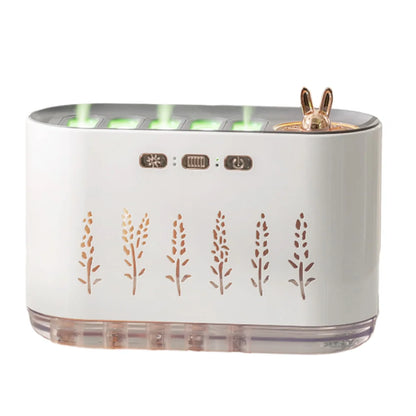 7 Colors LED Mist Humidifier Night Light Quiet Aroma Diffuser with 5 Nozzle Spray Cool Air Purifier Oil Diffuser for Home Office