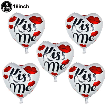 Valentine's Day Foil Balloon Decor Teddy Bear Foil Balloon Love Balloon Heart Balloons for Valentines Wedding Party Decor
