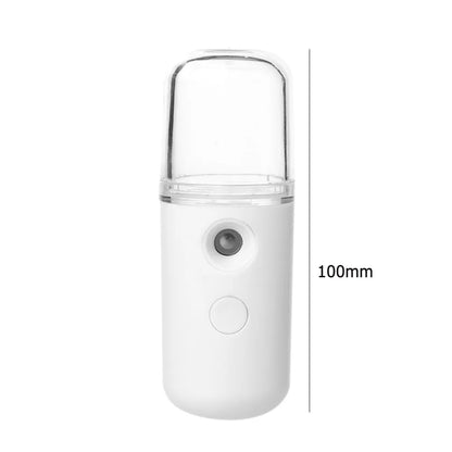 30ml Cool Mist Facial Steamer Visual Water Tank USB Rechargeable Handy Hydrating Sprayer Mini Beauty Device for Skin Care Makeup
