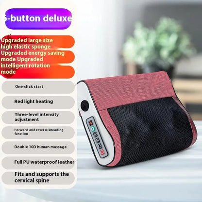 Multi Functional Neck and Shoulder Massager Household Neck and Back Kneading Tool with Multiple Adjustable Hot Compress Massage