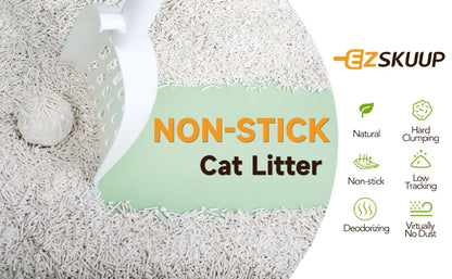 Ezskuup Non-Stick Ultra Clumping Cassava Tofu Cat Litter Odour Control Low Tracking Kitty Litter Plant-Based Ingredient 4KG/PACK