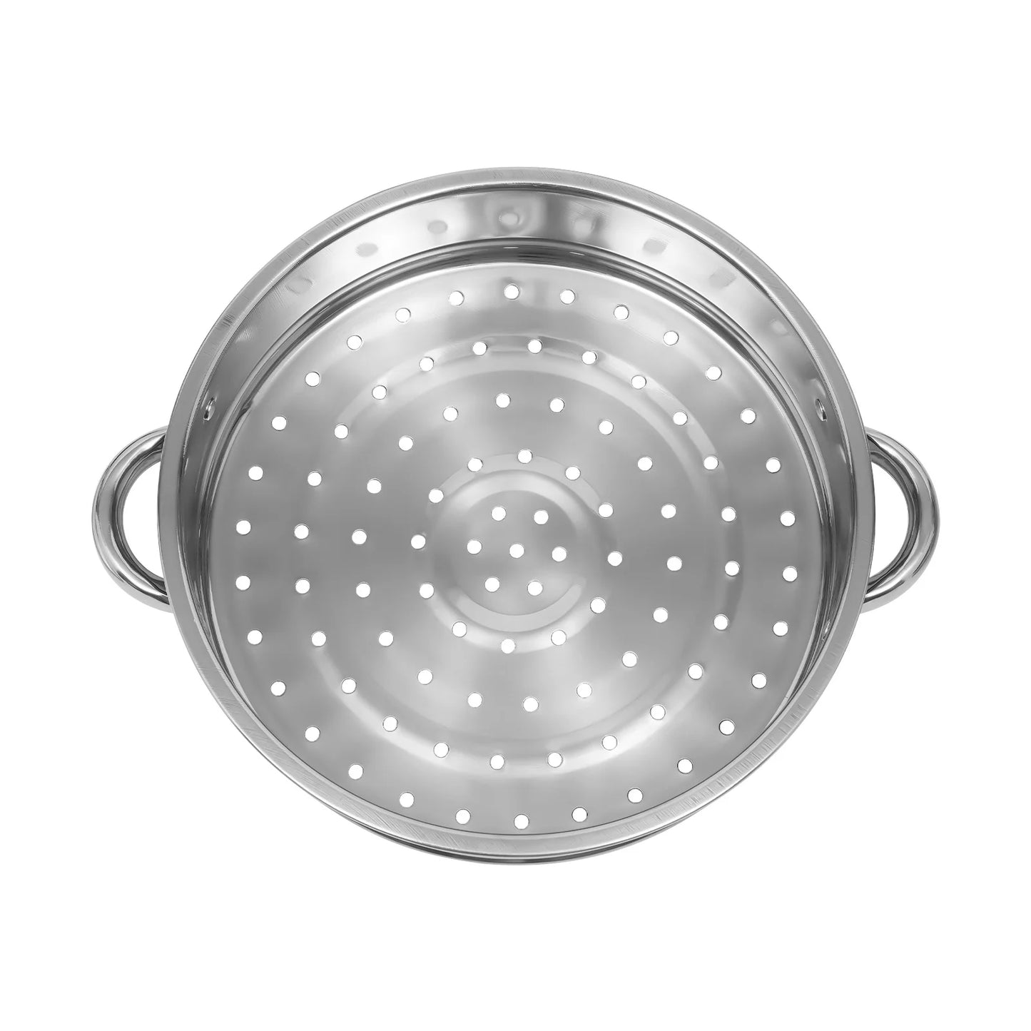 28cm 5-Tier Steam Cooker, Stainless Steel Steamer, Kitchen Cooking Steamer, Pan Cook Pot with Glass Lid Multi-Layer Cookware