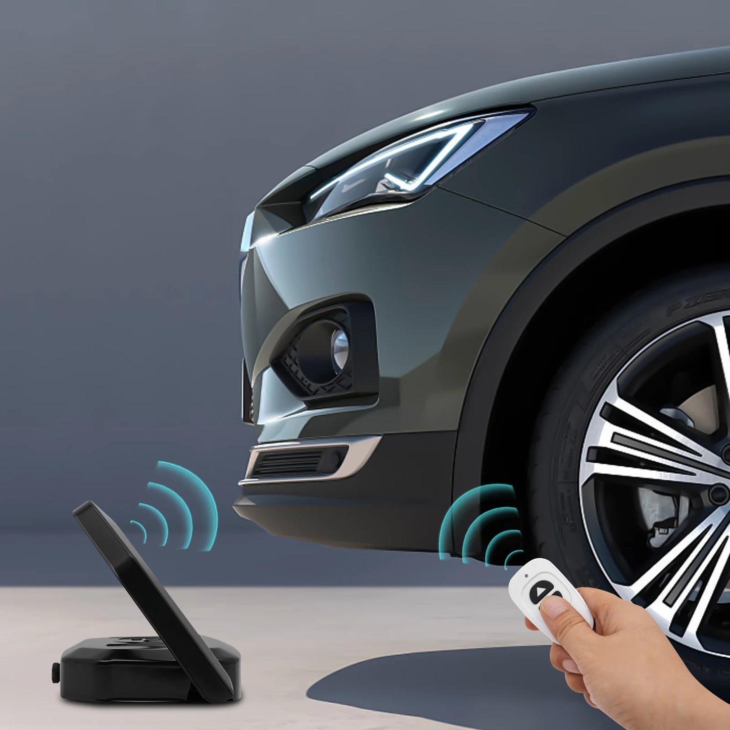 Remote Control Parking Lock Car Parking Spot Lock Auto Space Stall Barrier W/Alarm for Home/Commercial Use