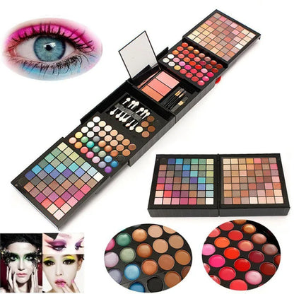 177 Color Makeup Set Including Eyeshadow Palette Blush lip Gloss Concealer,All-in-one Women's Makeup et,Complete Set with Mirror