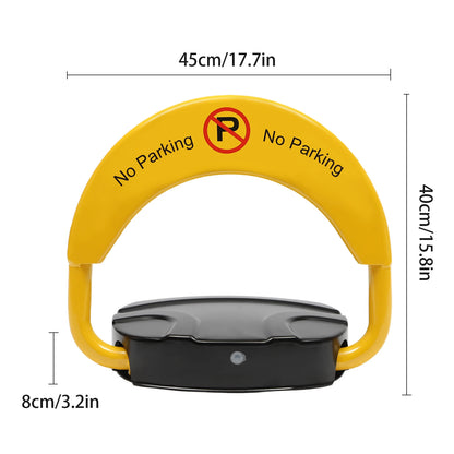 Remote Control Parking Lock Car Parking Spot Lock Auto Space Stall Barrier W/Alarm for Home/Commercial Use