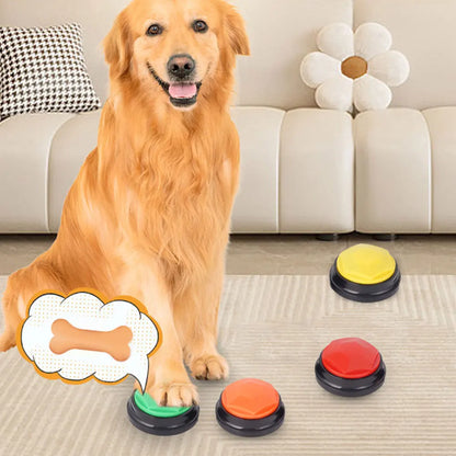Dog Training Buttons Recordable Pet Interactive Toys Portable Pet Speech Buttons for Pet Communication