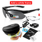 MOVIGOR 5 Lens Polarized Cycling Glasses Sports Men Sunglasses Road Bicycle Goggles Mountain Bike Riding Protection Eyewear set