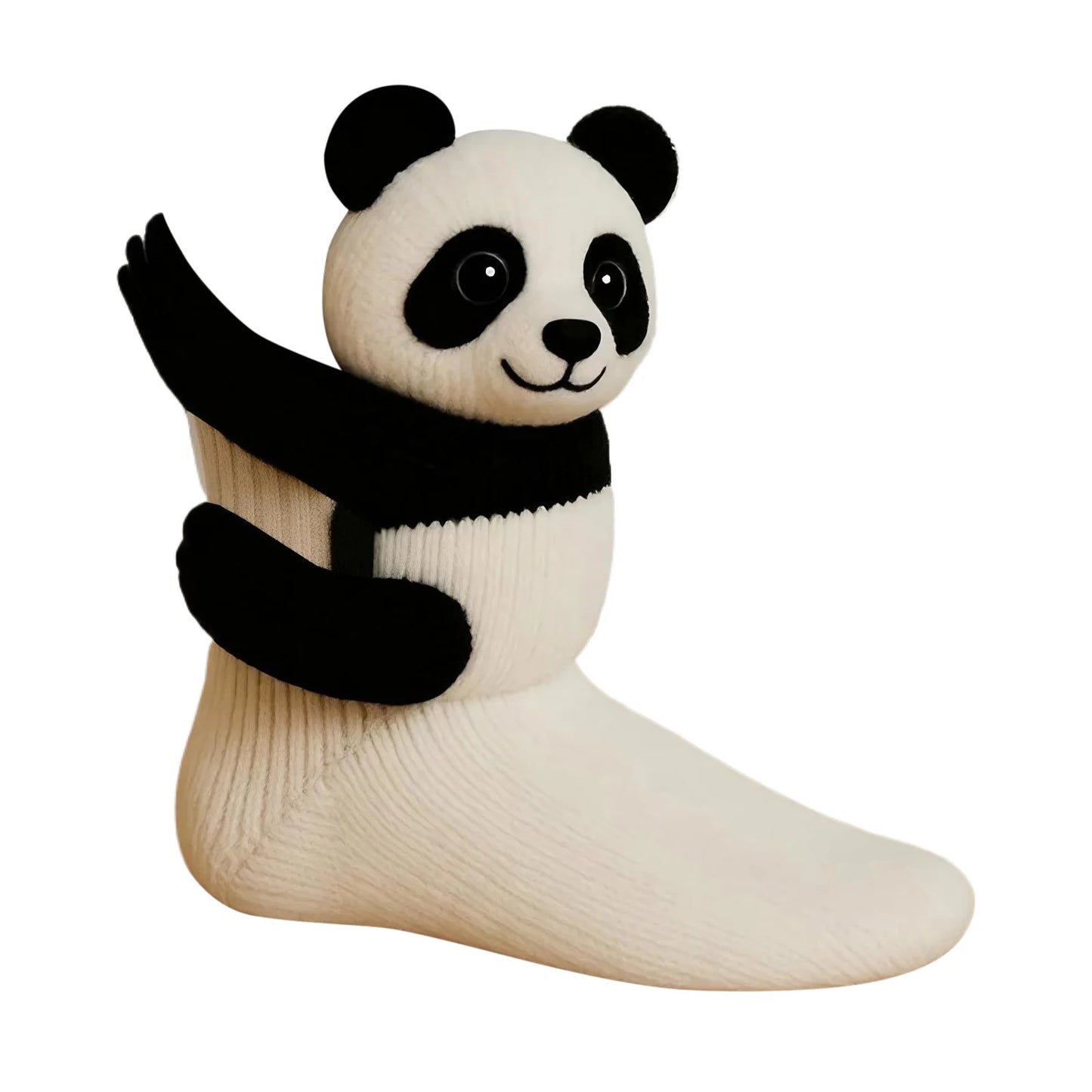 Crochet Animal Socks Breathable Hand Crocheted Plush Socks Moisture Wicking 3D Knit Warm Socks for Animal Lovers