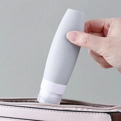 Reusable  60/90ml Travel Bottle Set Silicone Travel Bags Airport Approved