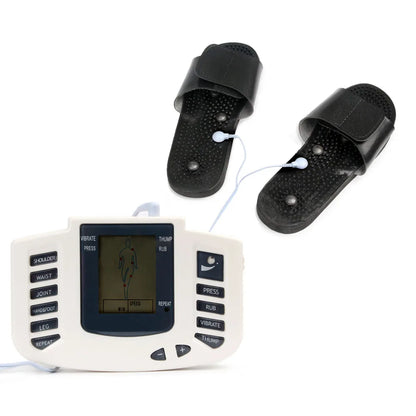 JR309 EMS Tens Massage Unit +16 Pads Russian Electrical Pulse Acupuncture Full Body Relax Muscle Massager Stimulator