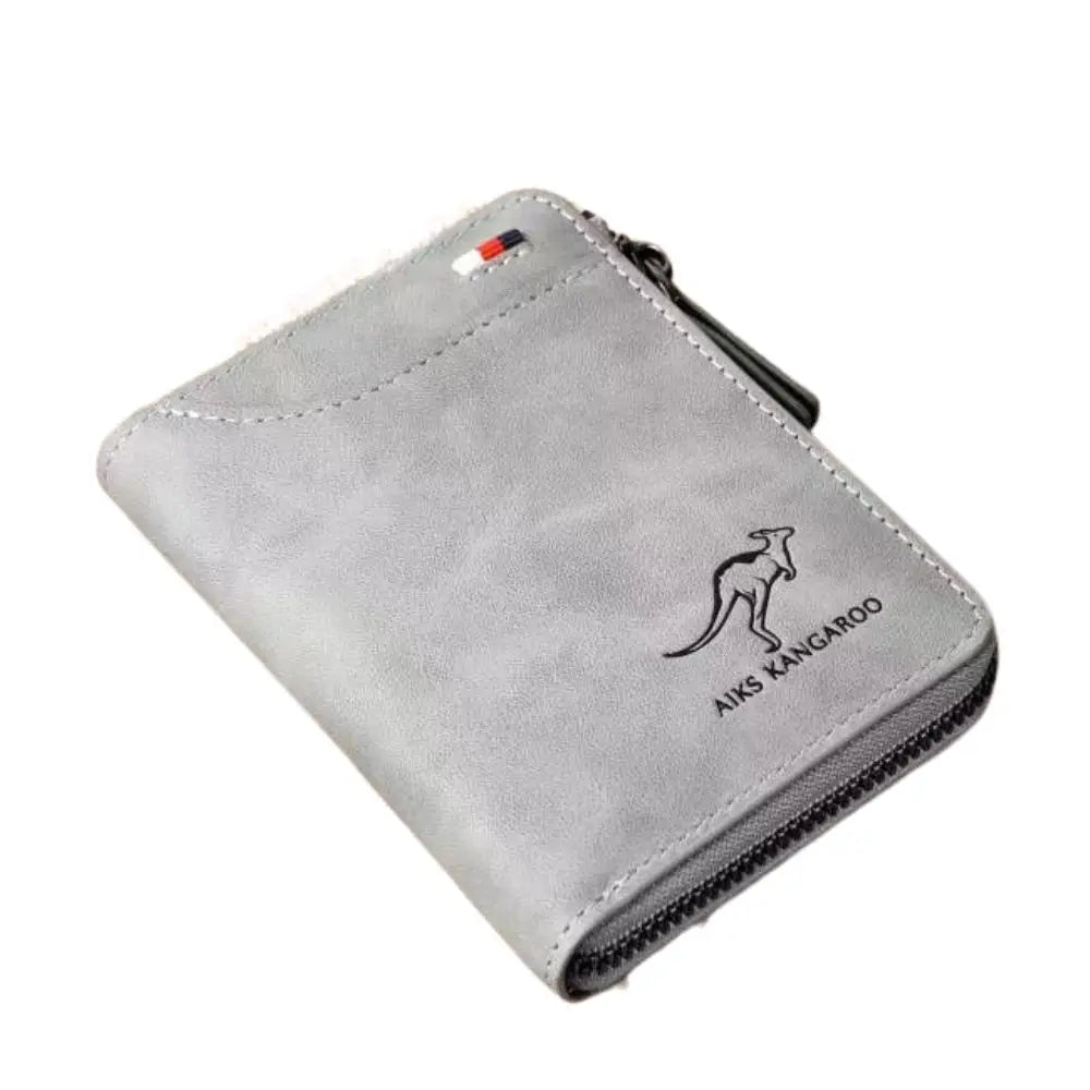 RFID Blocking Card Holder Case Anti-Theft Clutch Short Men's Leather Wallet
