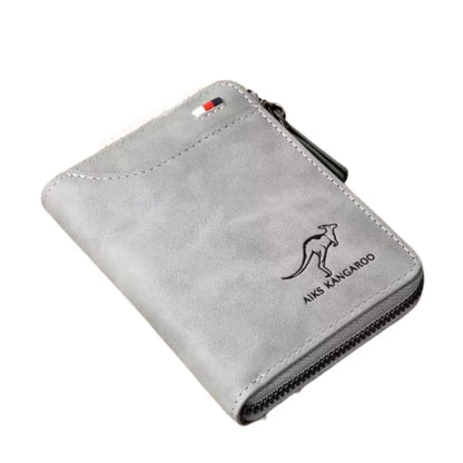 RFID Blocking Card Holder Case Anti-Theft Clutch Short Men's Leather Wallet