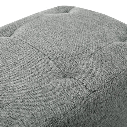 【Breeins】Linen Upholstered Ottoman Footstool with Pocket Chair Sofa Home Decoration