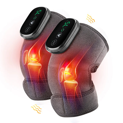 Eletric Heating Knee Massage Device Vibration Knee Pads for Shoulder Elbow Joint Warm Massage Thermal Knee Pad Blood Circulation