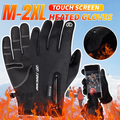 Winter Gloves Men Women Heating Warm Touchscreen Gloves USB Winter Electric Heated Gloves Hiking Skiing Fishing Cycling Mittens