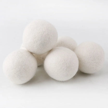 10-1PC Wool Dryer Balls Fabric Virgin Reusable Softener Laundry 3/4/5cm Dry Kit Ball Practical Home Washing Ball Wool Dryer Ball