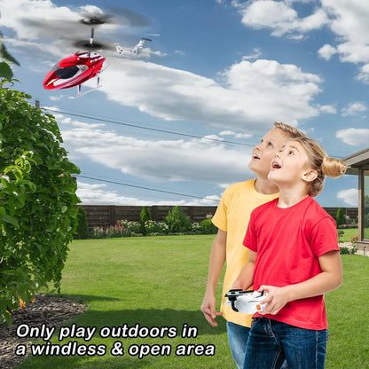 VATOS RC Helicopter for Boys 2.4G Remote Control Helicopter LED Light for Kids Fixed Height One-Key Take-Off Indoor Plane Gifts