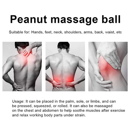 Peanut Massage Spiky Ball Spiky Massage Ball Peanut Massage Roller Trigger Point Hedgehog Ball for Hand/Foot Massage