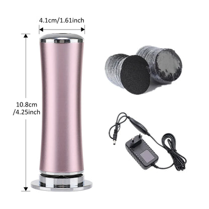 USB Rechargeable Electric Foot Care Callus Remover Nail Grinder Professional Foot Care File with replacement sandpaper tray