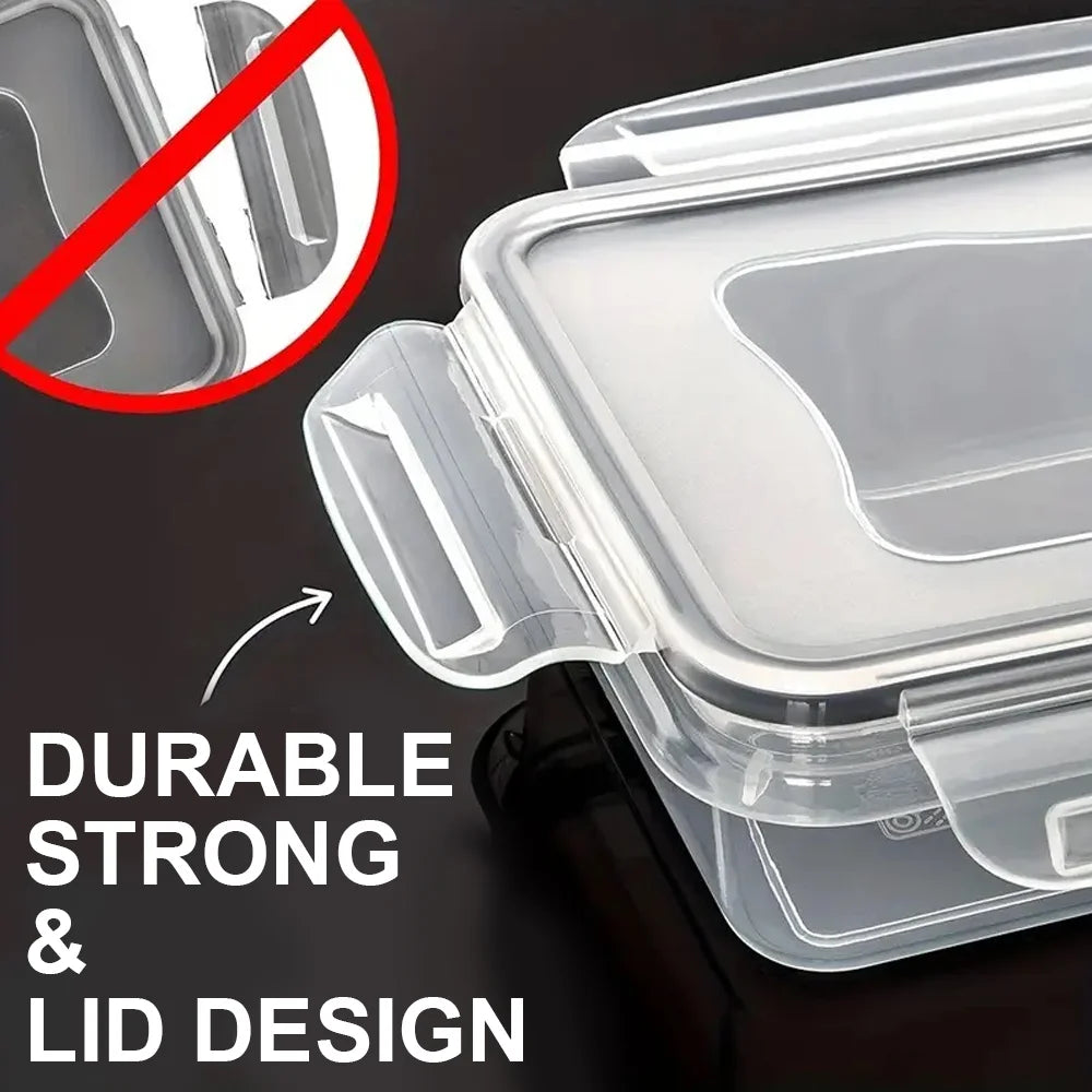 12pcs Food Storage Box Set Fresh-keeping Box Lunch Box Food Storage Container with Lid for Outdoor picnics Kitchen storage