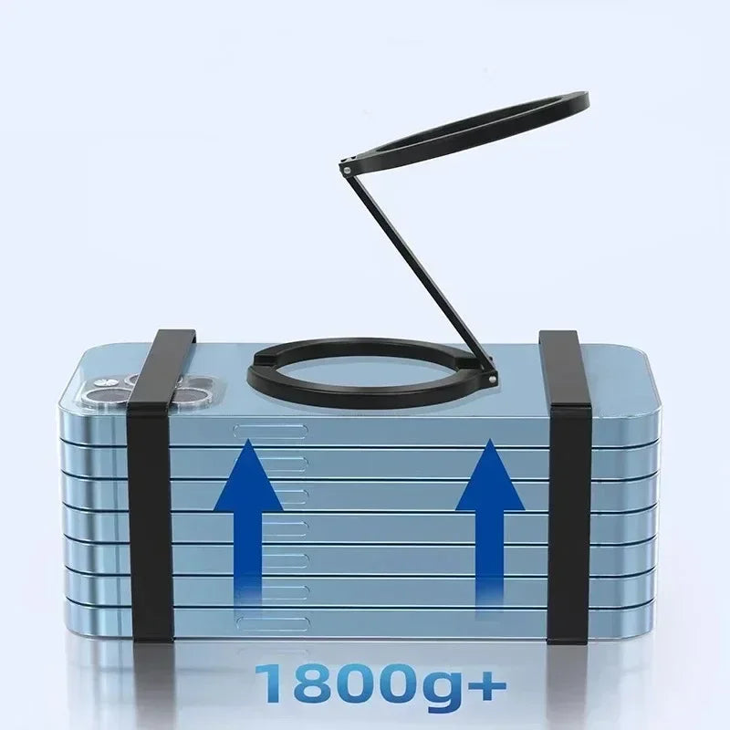 Mobile Phone Strong Magnetic Holder for Magsafe Double-sided Magnet Stand Portable Folding Ring Bracket for Xiaomi iPhone 14 15