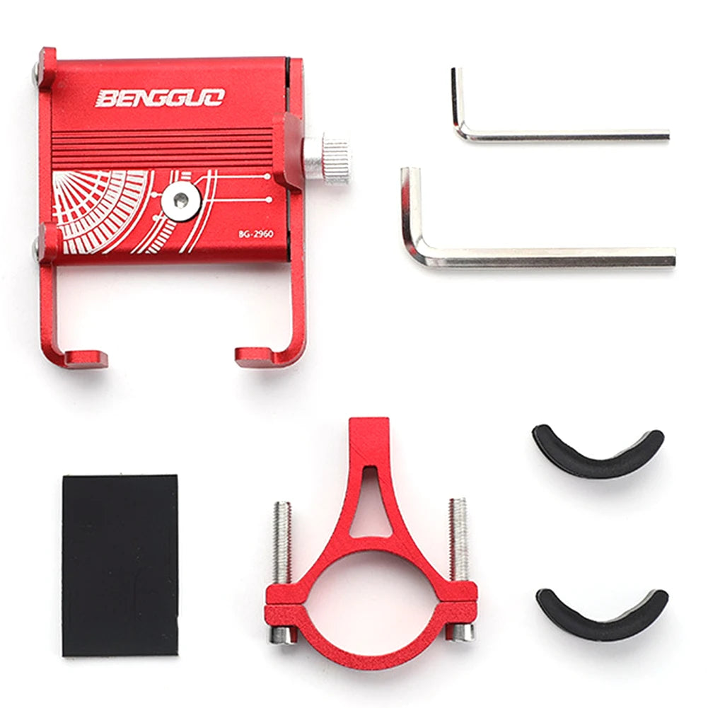 Bicycle Phone Reliable Mount One-Hand Operation Bike Phone Stand Shockproof MTB Phone Mount Stand for 50-95mm Width Mobile Phone